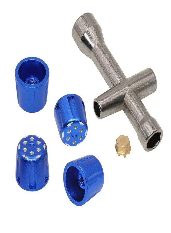 GTHELE Aluminum M3 Wheel Nuts for Axial UTB18 Capra 4WD 1/18 Trail Buggy Upgrade Part 4Pcs（Dark Blue） - Image 5